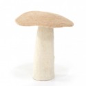 Champignon plat en feutre, nude - Muskhane