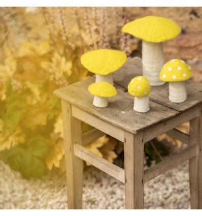 Champignon Plat en feutre, Fleur de soufre - Muskhane