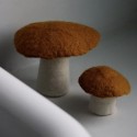 Champignon plat en feutre, Or - Muskhane