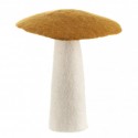 Champignon plat en feutre, Or - Muskhane