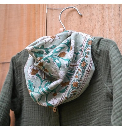 Foulard Dheli Tilleul 100 cm - So Family