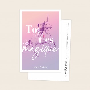 Carte Tu es magique - Happypotame