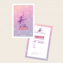 8 invitations Licorne "1 an de plus, ça se fête" - Happypotame
