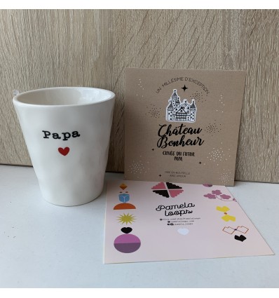 Etiquette annonce grossesse Papa - Pamela Loops