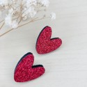 Duo de pin's coeurs rouges - Les Petites Hirondelles