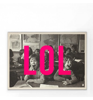 Carte vintage "LOL" - Atelier Kencre