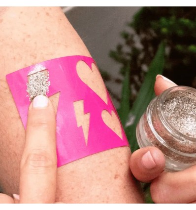 Pochoir Coeur - Sisi la paillette