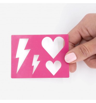 Pochoir Coeur - Sisi la paillette