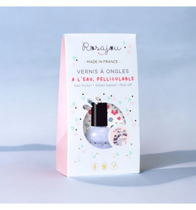 Vernis bleu pelliculable Cool avec étui - Rosajou