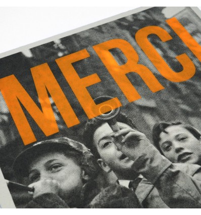Carte vintage "Merci" - Atelier Kencre