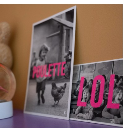 Carte vintage "LOL" - Atelier Kencre