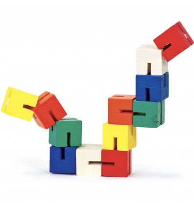 Jeu cubes articulés en bois - One for Fun