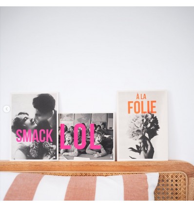 Carte vintage "A la folie" - Atelier Kencre