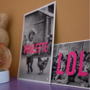 Affiche vintage A4 "Poulette" - Atelier Kencre 2