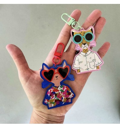 Porte-clés Léo Hipster- Mariisore