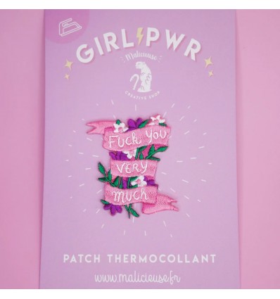 Thermocollant "Fuck you very much" - Malicieuse