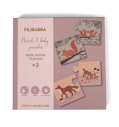 Puzzle "Maman et ses bébés" - Filibabba