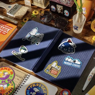 Autocollant Snoopy need coffee 2