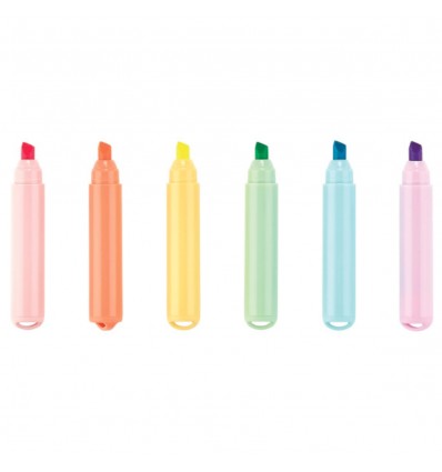 6 mini surligneurs Ours - Ooly