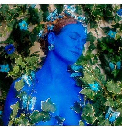 Petite Pince à cheveux Papillon bleu - Coucou Suzette