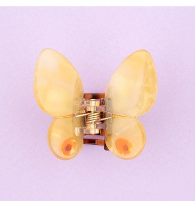 Petite Pince à cheveux Papillon jaune - Coucou Suzette