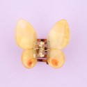 Petite Pince à cheveux Papillon jaune - Coucou Suzette