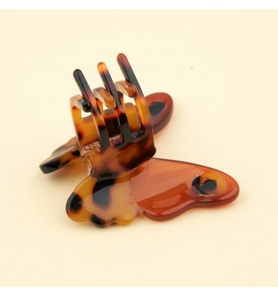 Petite Pince à cheveux Papillon marron - Coucou Suzette