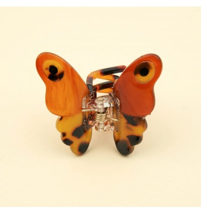 Petite Pince à cheveux Papillon marron - Coucou Suzette