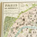 Carte de paris vintage (métro parisien et ses monuments) - Cavallini & Co