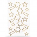 14 autocollants strass étoiles filantes - Rico Design