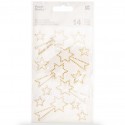 14 autocollants strass étoiles filantes - Rico Design