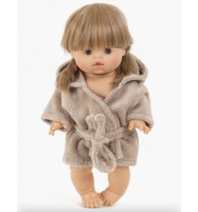 Peignoir en éponge "Galet" pour poupée - Minikane