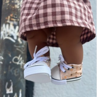 Baskets dorées à sequins "Komvers" - Minikane 2