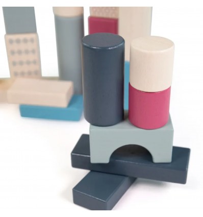 Seau de 50 formes en bois - Bigjigs