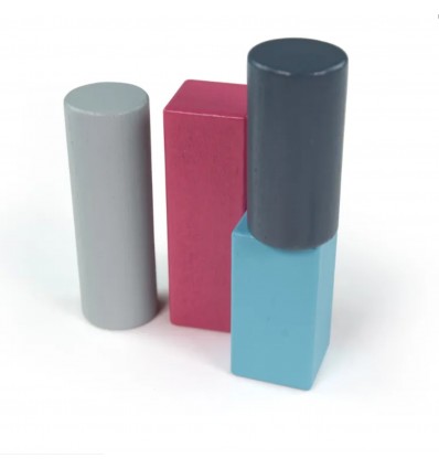 Seau de 50 formes en bois - Bigjigs