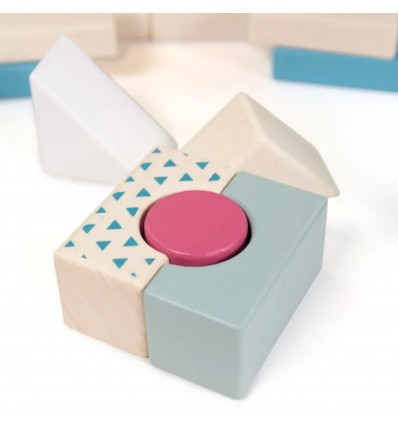 Seau de 50 formes en bois - Bigjigs