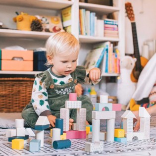 Seau de 50 formes en bois - Bigjigs 2