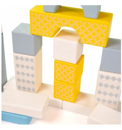 Seau de 50 formes en bois - Bigjigs