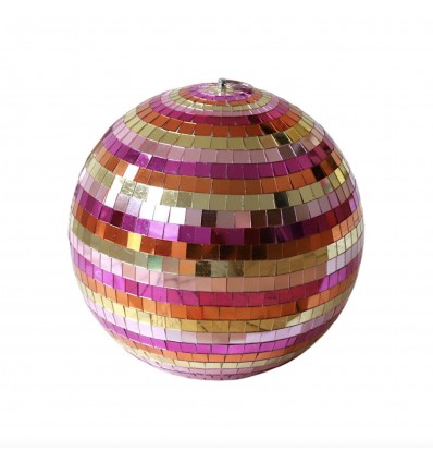 Boule à facettes mordorée 30 cm