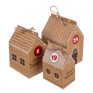 Calendrier de l'avent maisons DIY 2