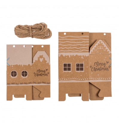 Calendrier de l'avent maisons DIY