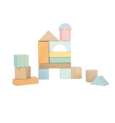 Seau de 50 formes Pastel en bois - Small Foot