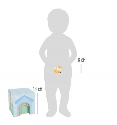 Cubes à empiler et animaux en bois - Small Foot