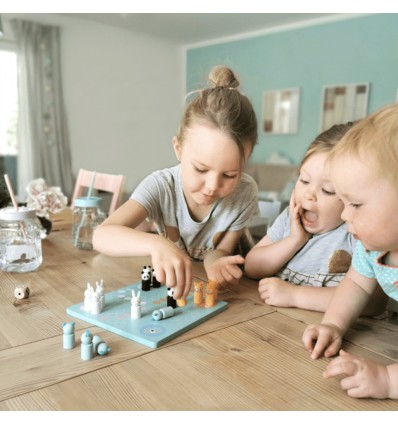 Jeu de petits chevaux en bois - Small foot