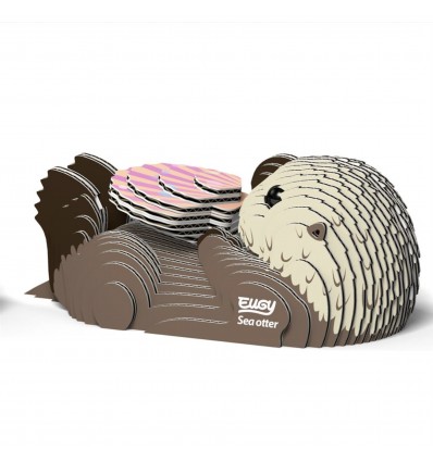 Eugy puzzle Loutre 3D en carton