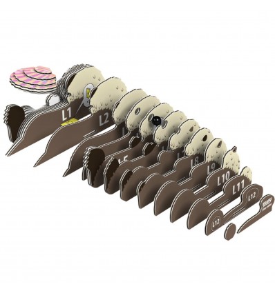 Eugy puzzle Loutre 3D en carton