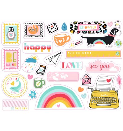 Papier à lettres et stickers Lovely Planet