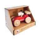 Voiture de course en bois rouge - Egmont Toys