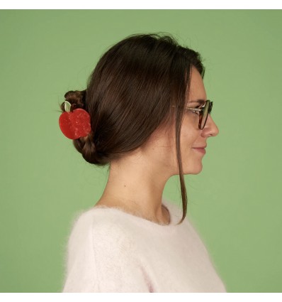 Pince à cheveux pomme - Coucou Suzette