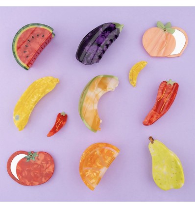 Pince à cheveux Aubergine - Coucou Suzette